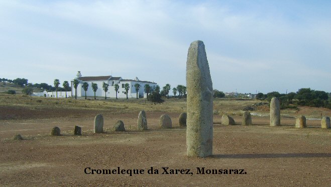 Xarez cromeleque and menhir.
